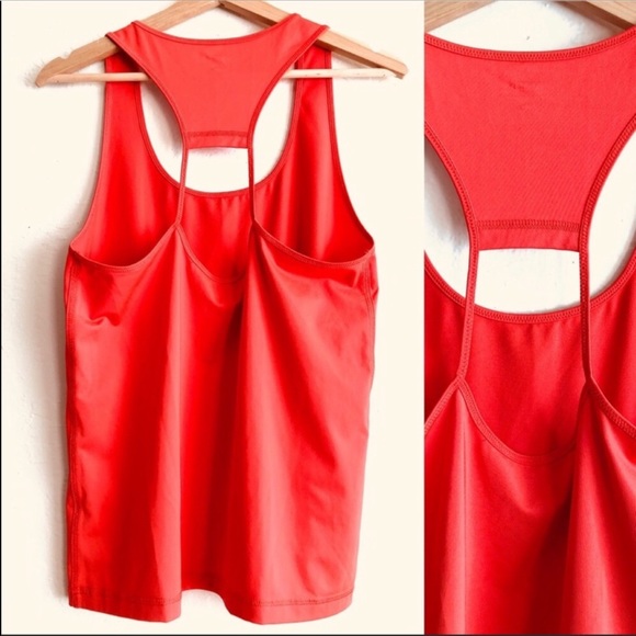 J. Crew Factory coral tank top with cutout Medium - Picture 3 of 8